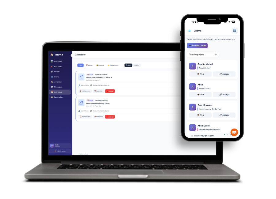 Aperçu de l'application